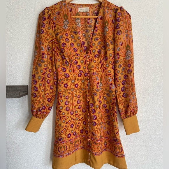 Urban Outfitters floral retro 70s mini dress - Picture 4 of 11